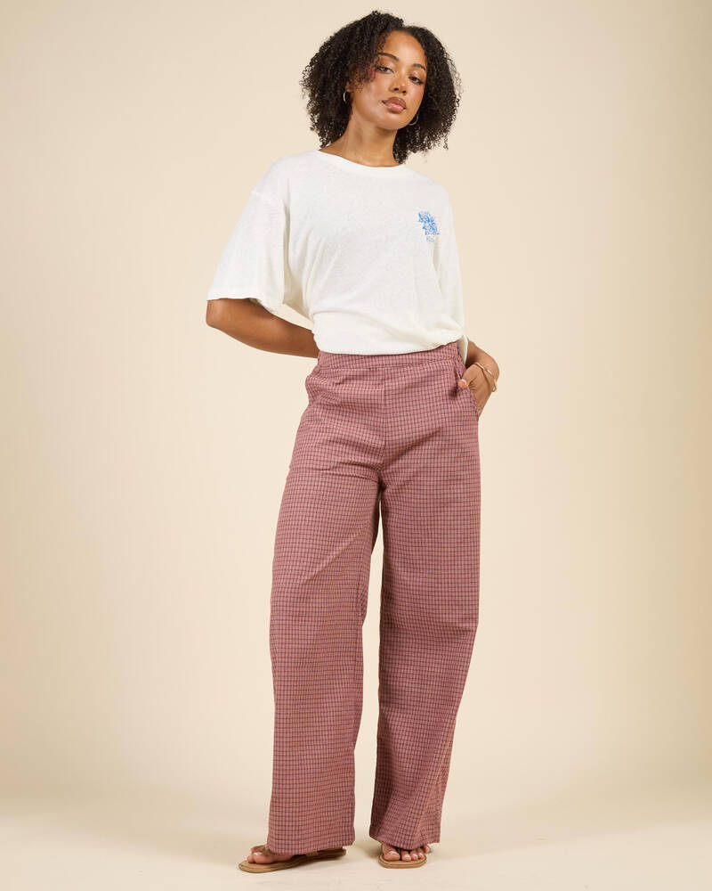 Rhythm Lucy Wide Leg Pants for Womens