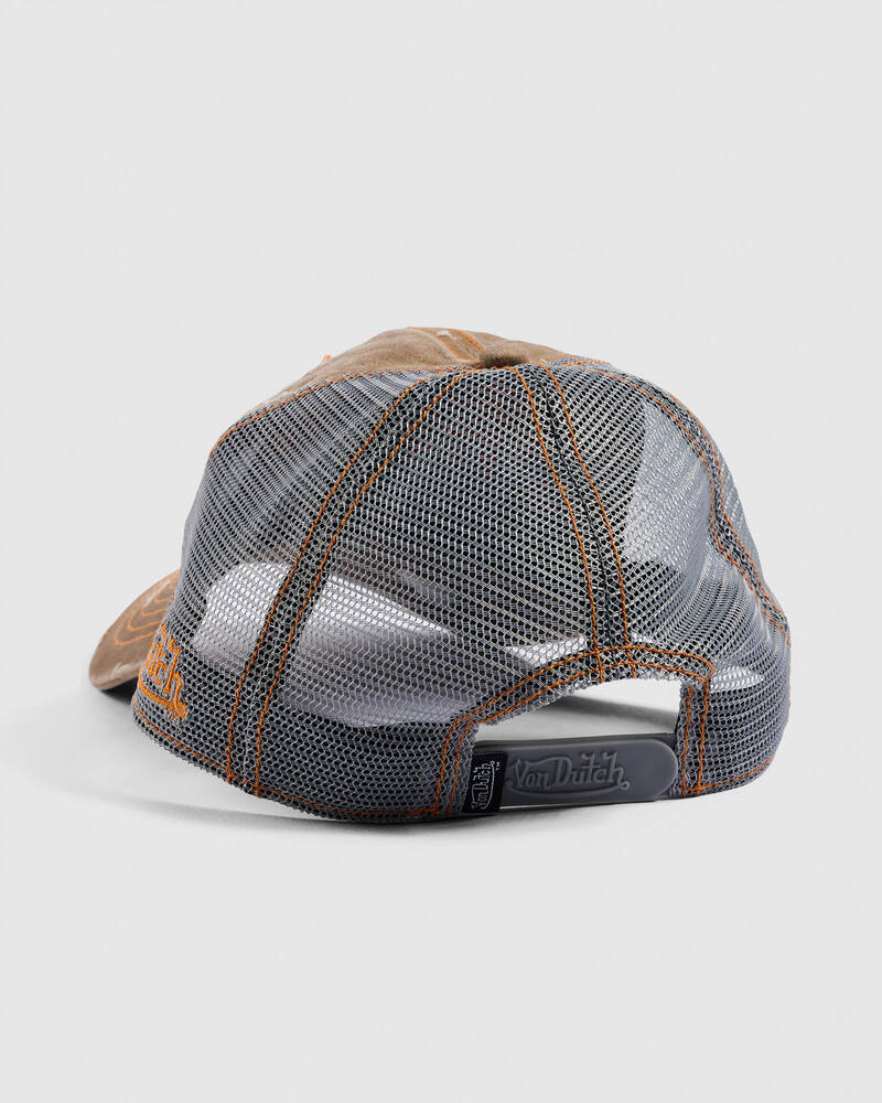 Von Dutch Contrast Distressed Trucker Cap for Mens