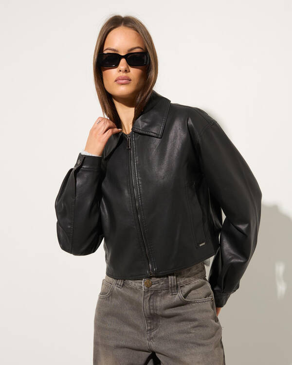 Jett Faux Leather Jacket