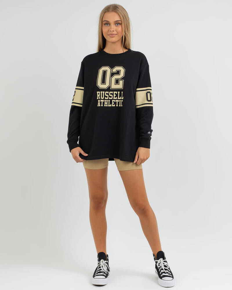 Russell Athletic Game On Oversized Sweatshirt for Womens