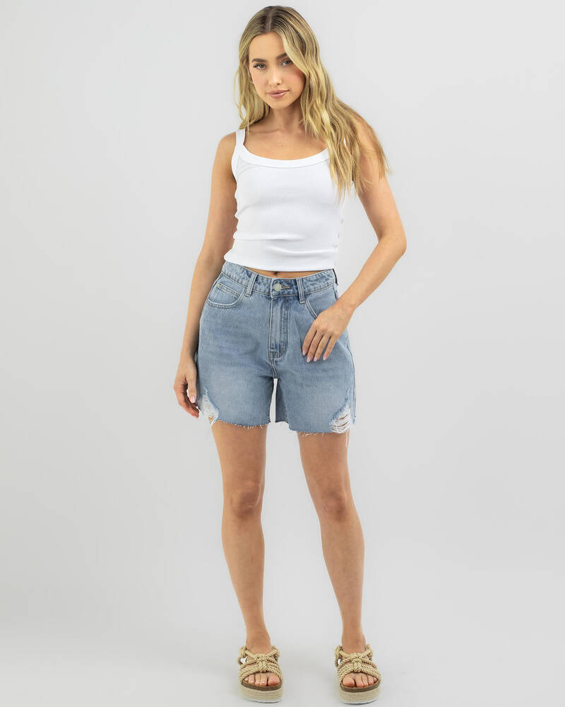 Country Denim Philly Shorts for Womens