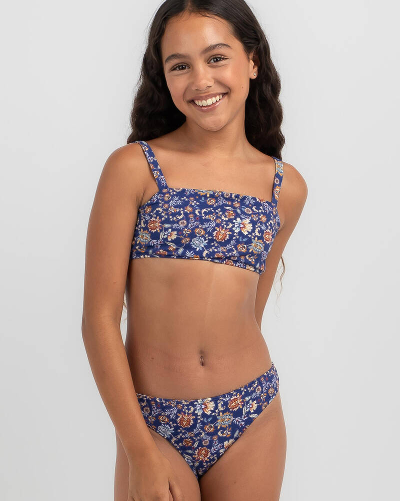 Kaiami Girls' Paisleigh Bandeau Bikini Set for Womens