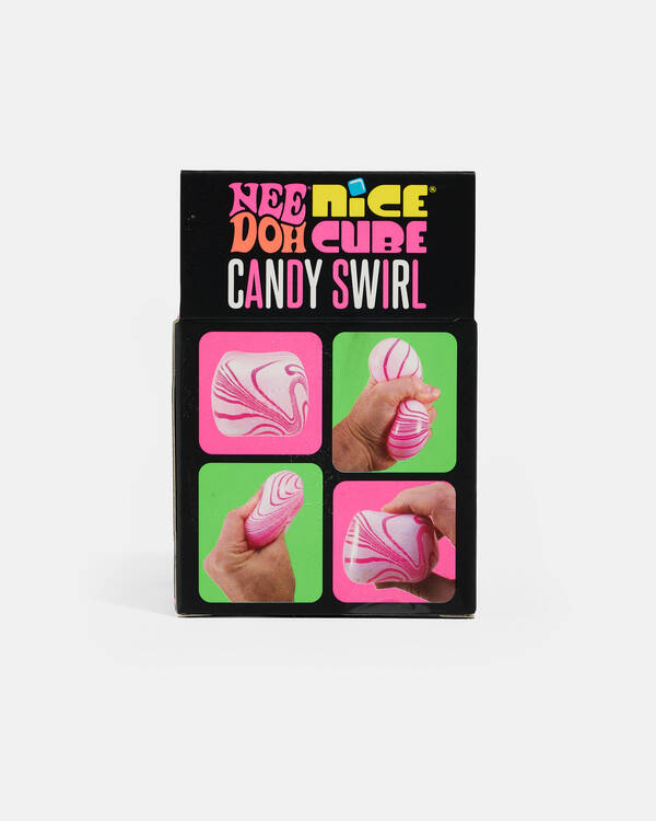 Schylling NeeDoh Candy Swirl Nice Cube Squishy Fidget Toy for Unisex