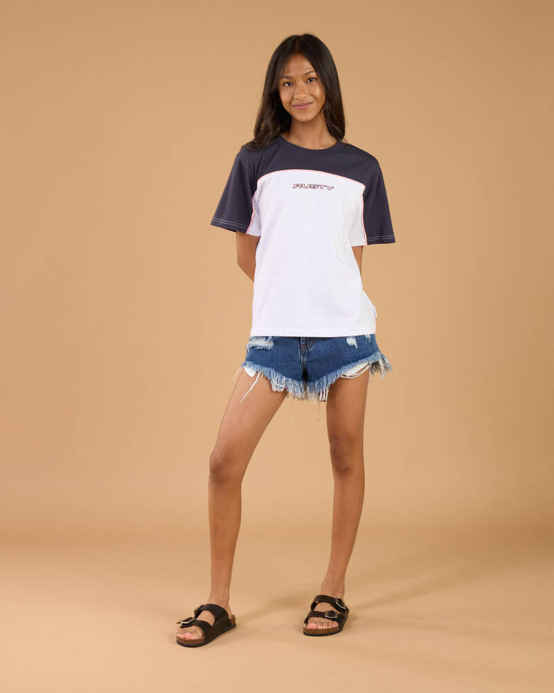 Rusty Girls' Polar Ops Oversized T-Shirt for Womens