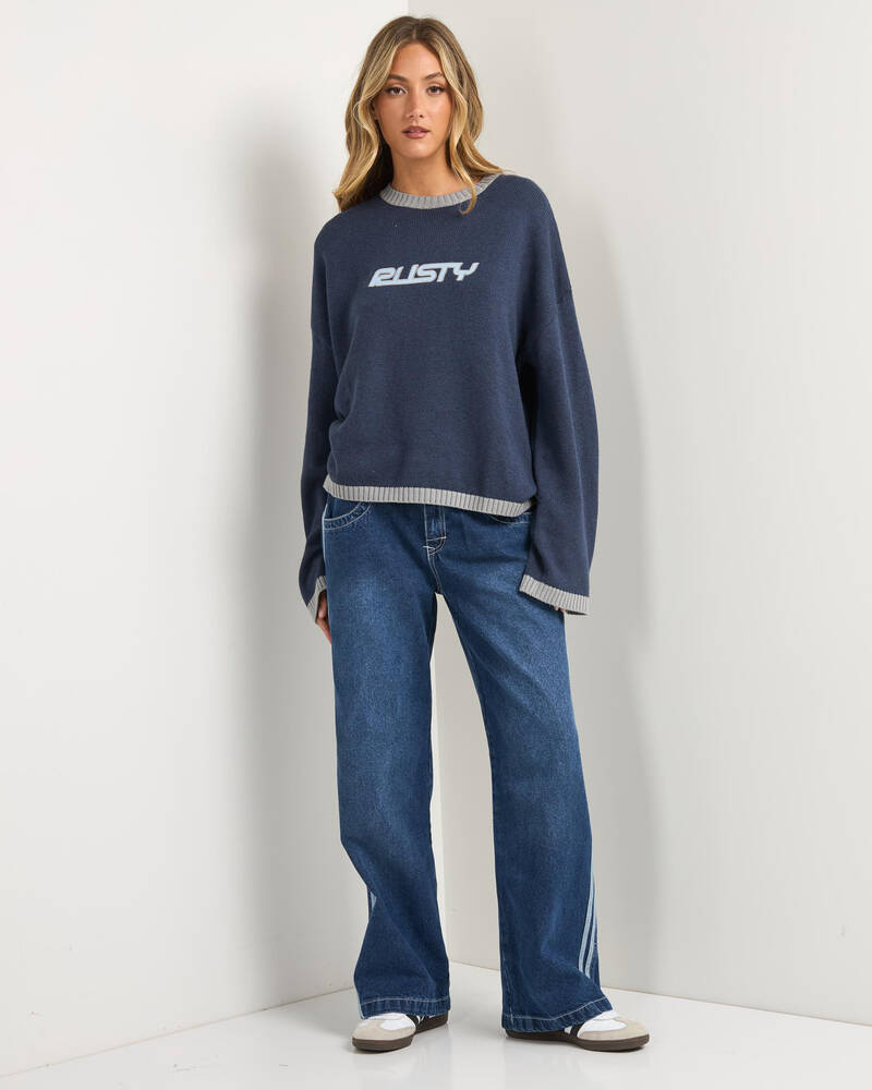 Rusty Rider Relaxed Knit Jumper for Womens