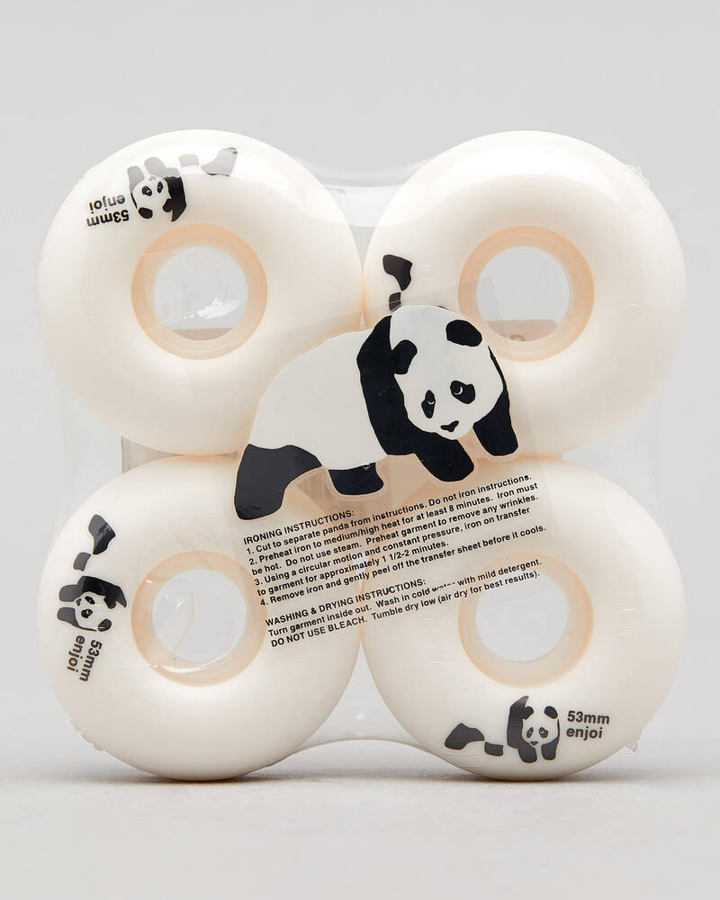 Enjoi Panda 53mm Skateboard Wheels for Unisex