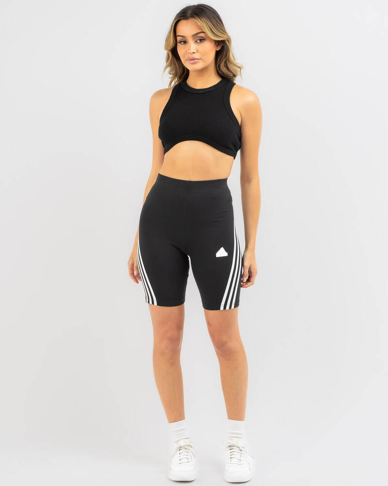 adidas Future Icon 3 Stripe Bike Shorts for Womens