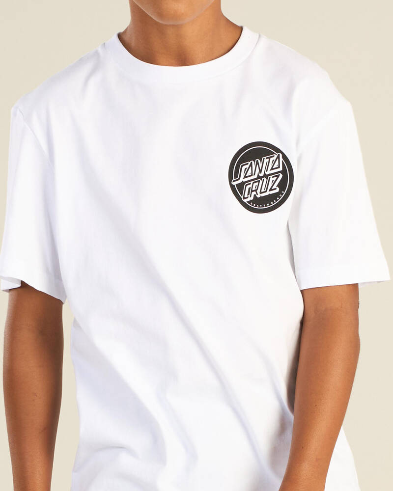 Santa Cruz Boys' Reverse Dot Mono T-Shirt for Mens