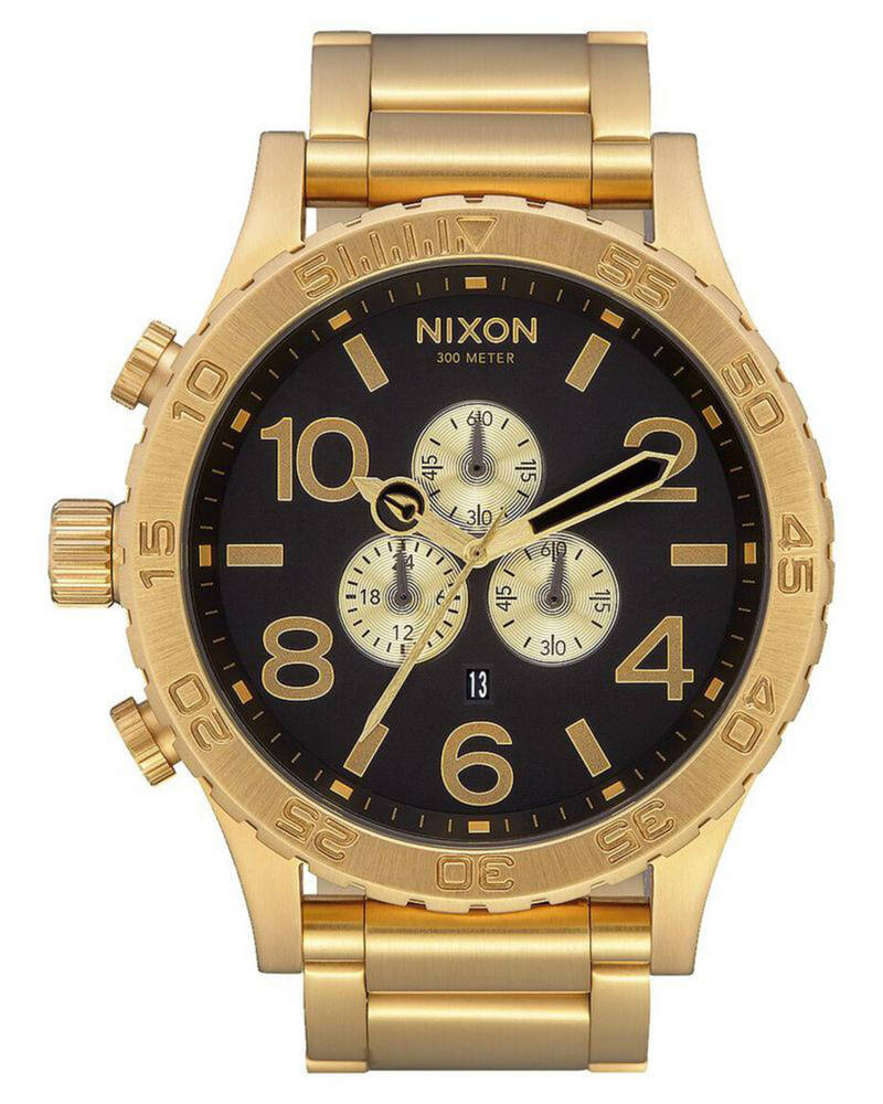 Nixon 51-30 Chrono All Gld/blk for Mens image number null