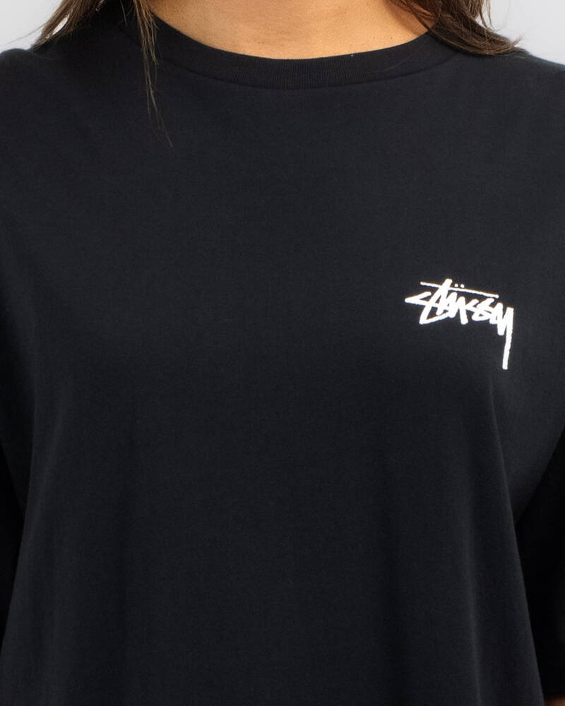 Stussy Fuzzy Dice Relaxed T-Shirt for Womens