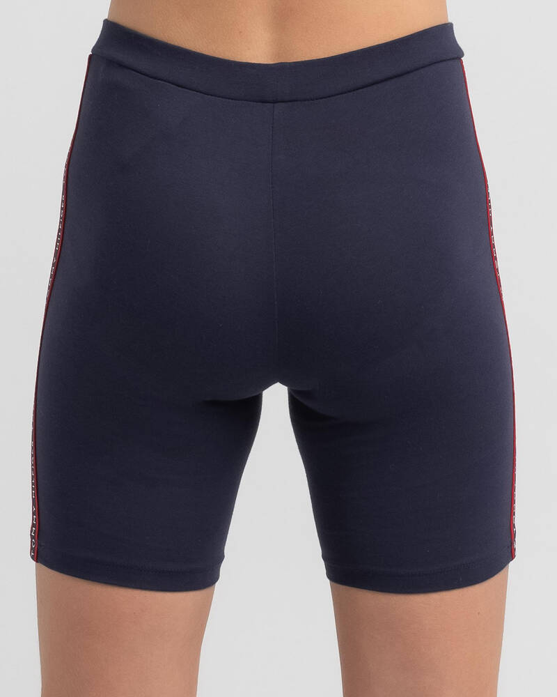 Tommy Hilfiger Girls' Essential Cycling Shorts In Twilight Navy Fast