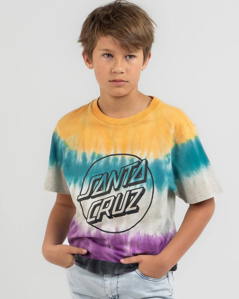 Santa Cruz Boys' Opus Dot Drip T-Shirt for Mens