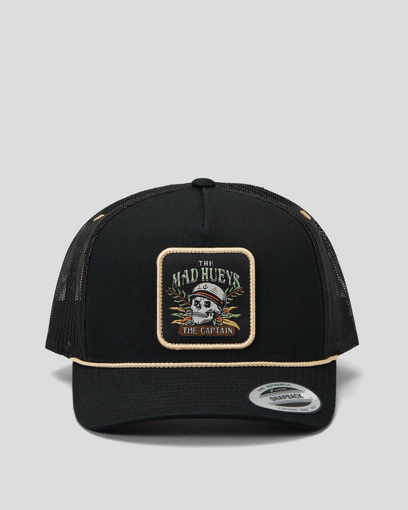 The Mad Hueys Shipwrecked Captain Twill Trucker Cap for Mens
