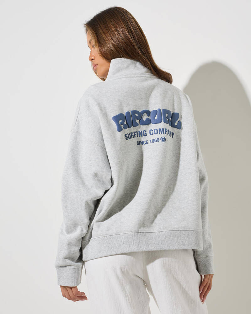 Rip Curl Surf Puff 1/4 Zip Sweatshirt for Womens