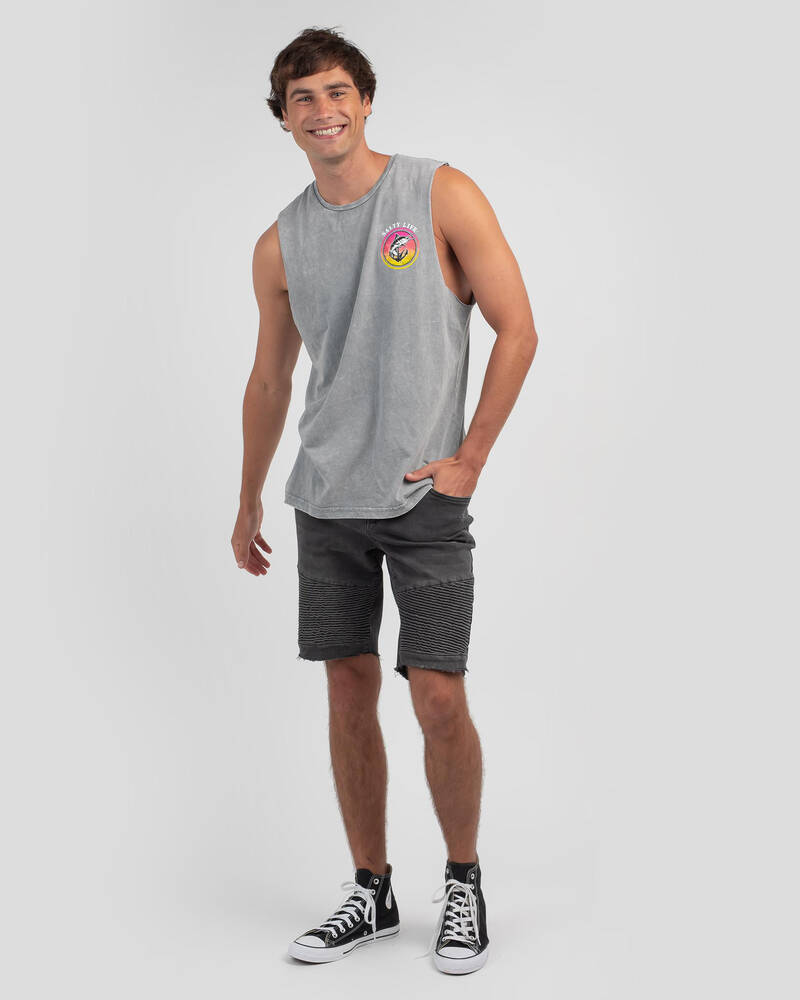 Salty Life Abstract Muscle Tank for Mens