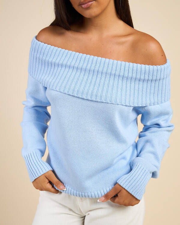 Ava And Ever Veriti Off Shoulder Knit Jumper for Womens