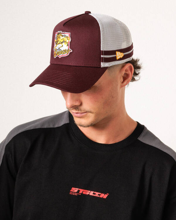 Retro Brisbane Broncos 9Forty A-Frame Trucker Cap