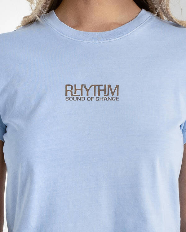 Rhythm Sounds of Change Vintage Cropped T-Shirt for Womens