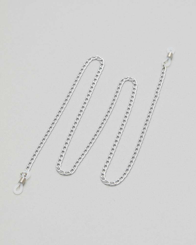 Le Specs Sunglasses Chain Silver for Mens