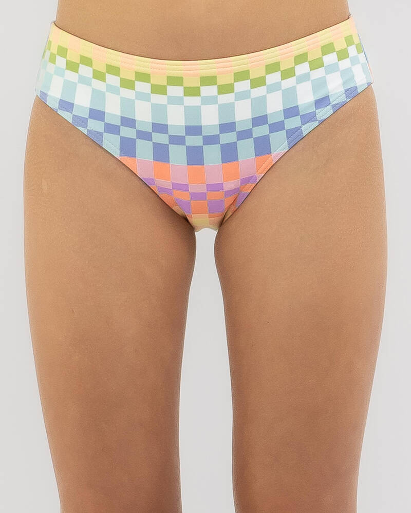 Billabong Girls' Paradise Check Long Sleeve Rash Vest Set for Womens