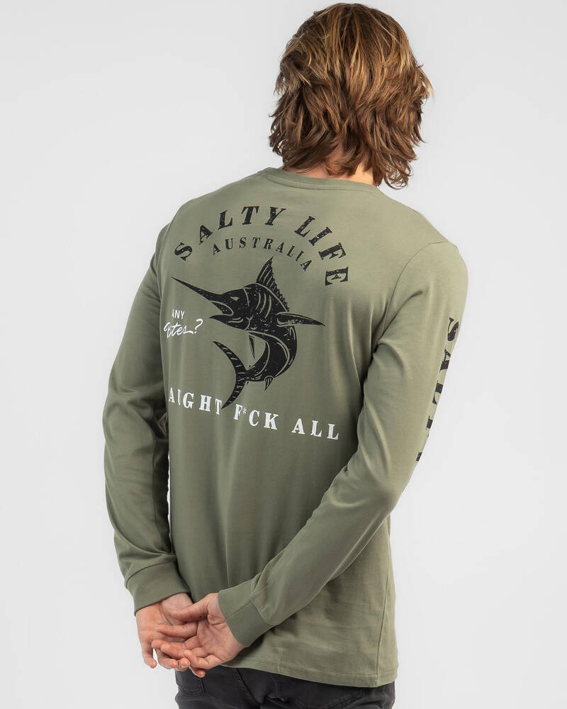 Salty Life Any Bites Long Sleeve T-Shirt for Mens