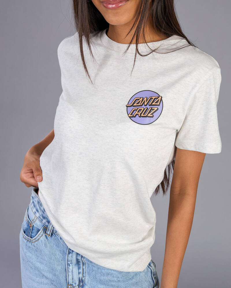 Santa Cruz Girls' Other Dot Reversible Chest T-Shirt for Womens