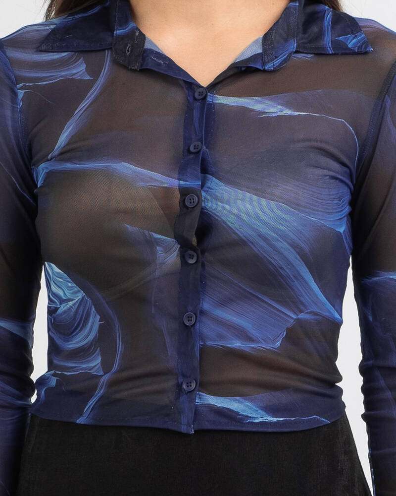 Ava And Ever Bella Mesh Shirt for Womens