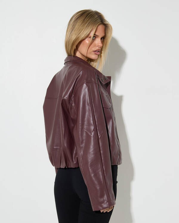 Ava And Ever Obsession Faux Leather Jacket for Womens