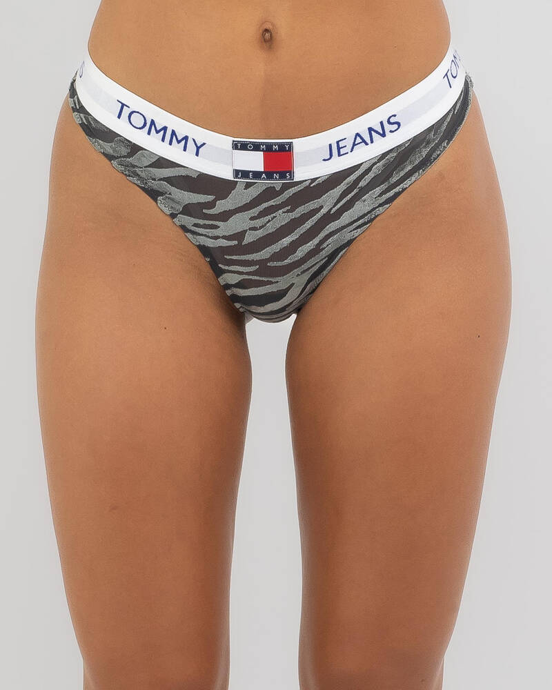 Tommy Hilfiger Heritage Velour Thong for Womens