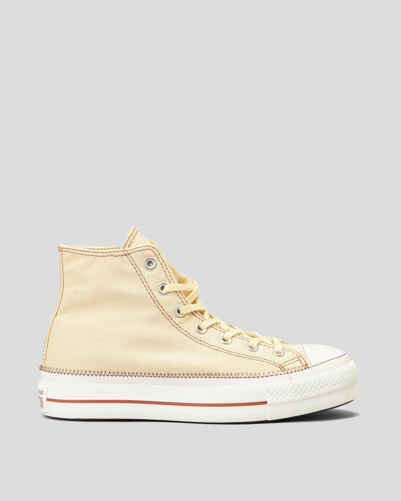 Converse Womens Chuck Taylor All Star Lift Platform Contrast Stitching Shoes for Womens