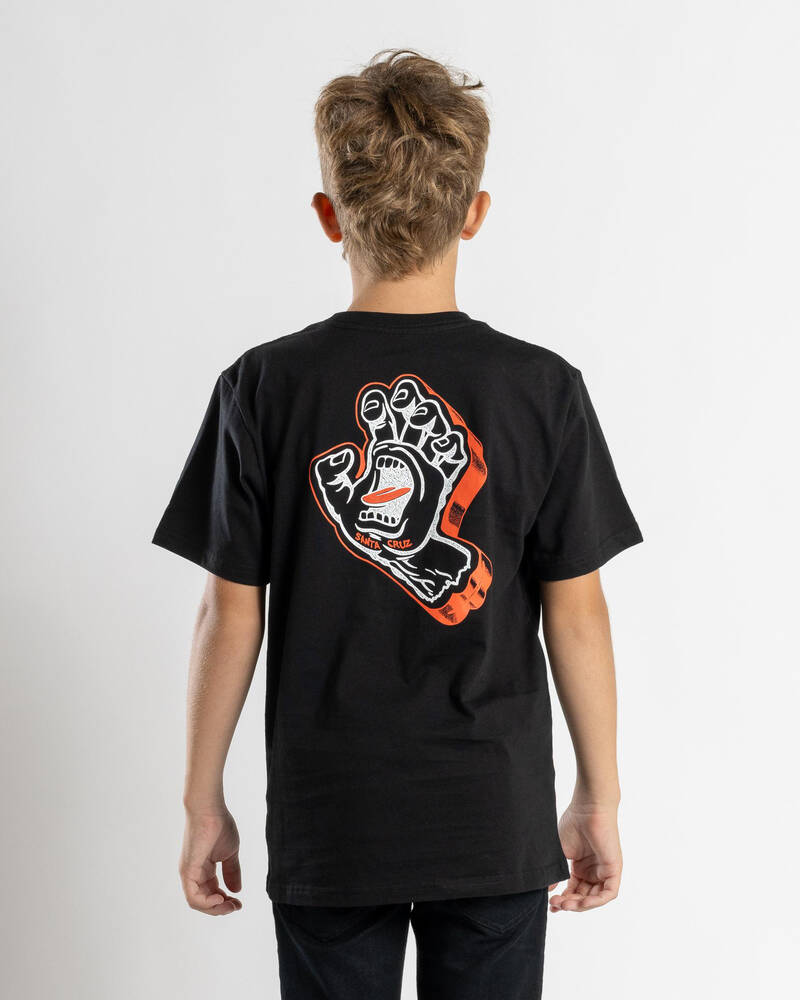 Santa Cruz Boys' Screaming Foam Hand Pocket T-Shirt for Mens