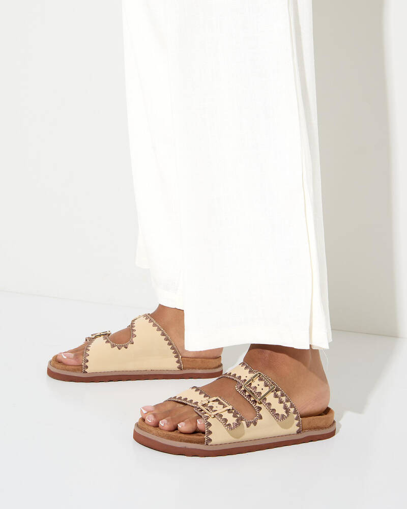 Roxy Hydrangea Slides for Womens