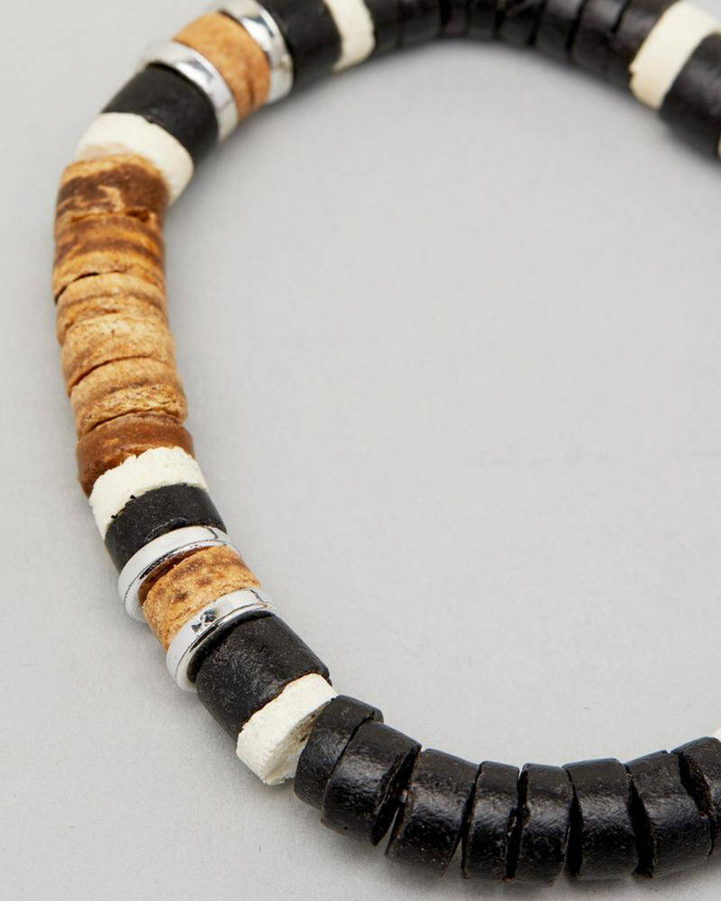 Classics 77 Wooden Necklace Bracelet Combo for Mens