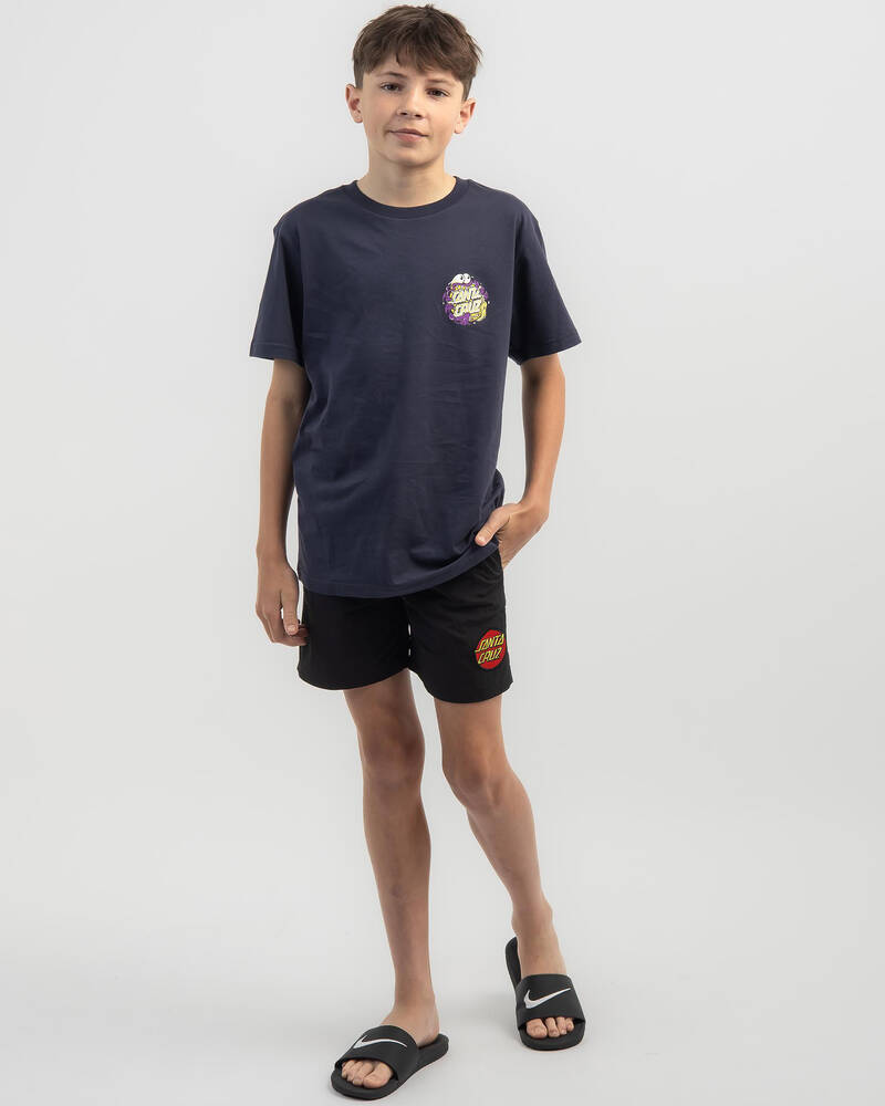 Santa Cruz Boys' Classic Dot Cruizer Beach Shorts for Mens