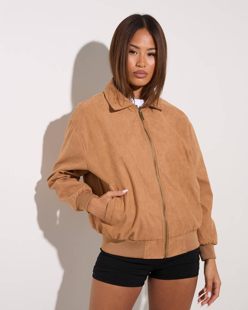 Ava And Ever Dune Faux Suede Jacket for Womens