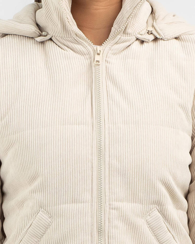 Ava And Ever Braxton Puffer Jacket In Almond City Beach Australia