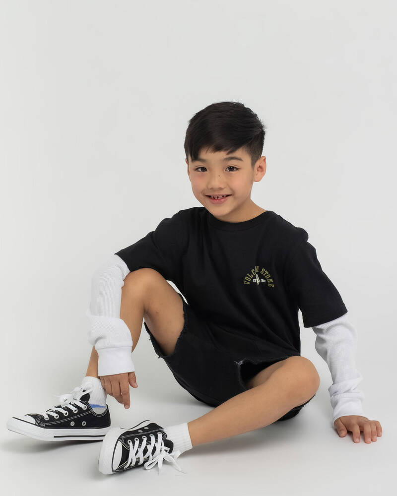 Volcom Toddlers' Ranchamigo Twofer Long Sleeve T-Shirt for Mens