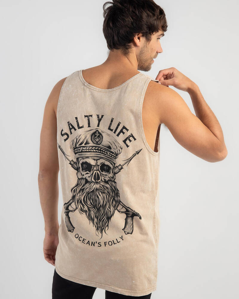 Salty Life Oceans Folly Singlet for Mens
