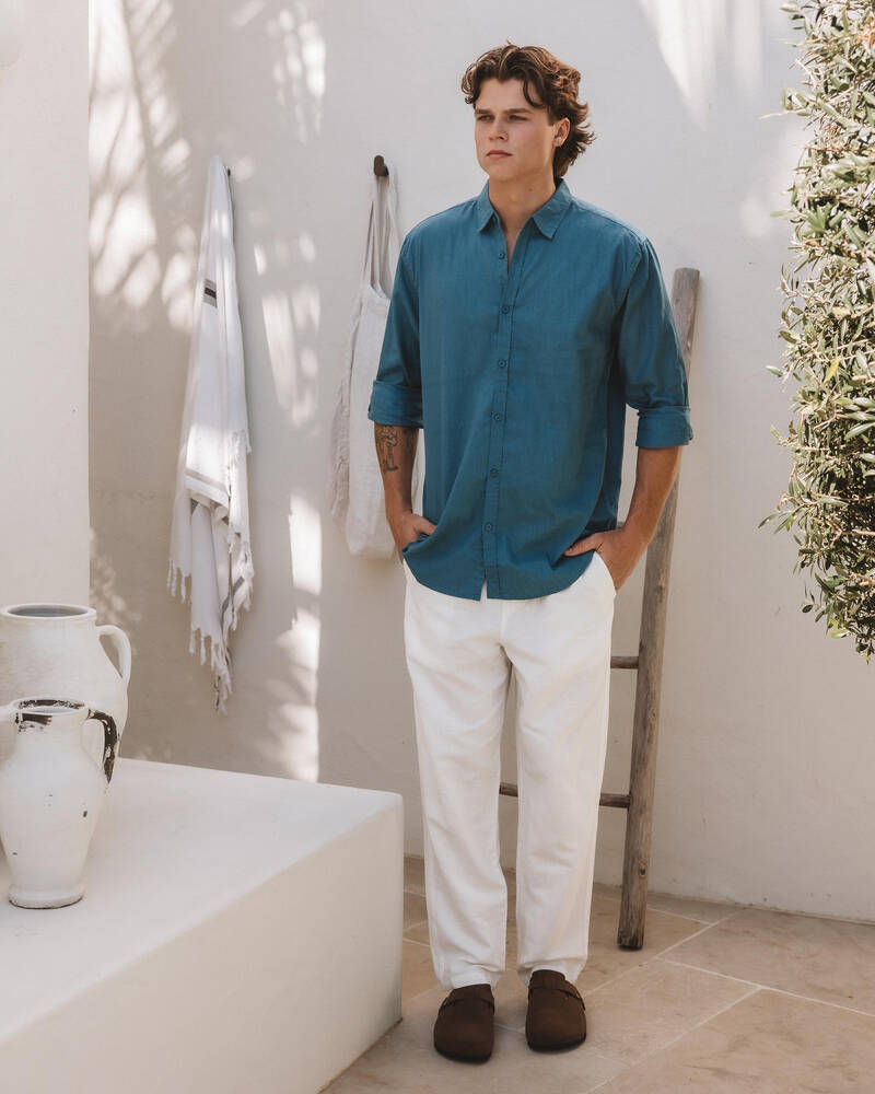 Skylark Leisurely Linen Blend Pants for Mens