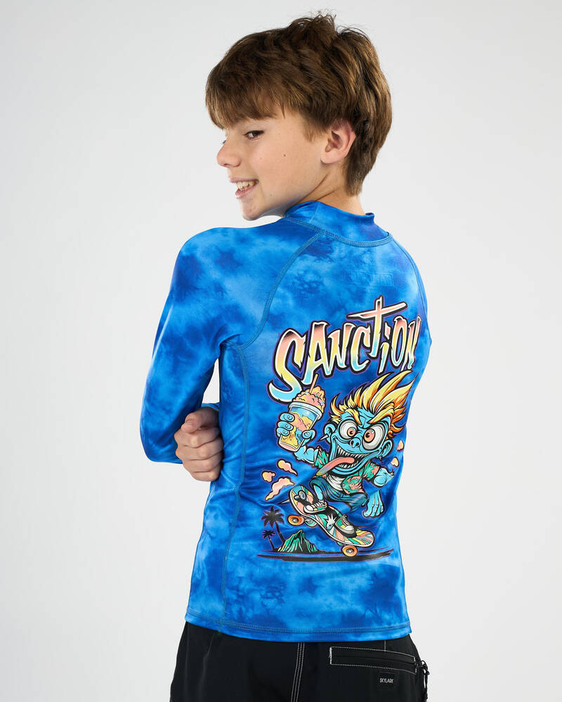Sanction Boys' Brain Freeze Long Sleeve Rash Vest for Mens