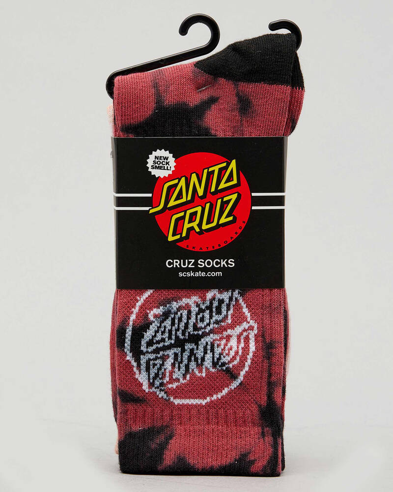 Santa Cruz Dye Dot Socks 2 Pack for Mens
