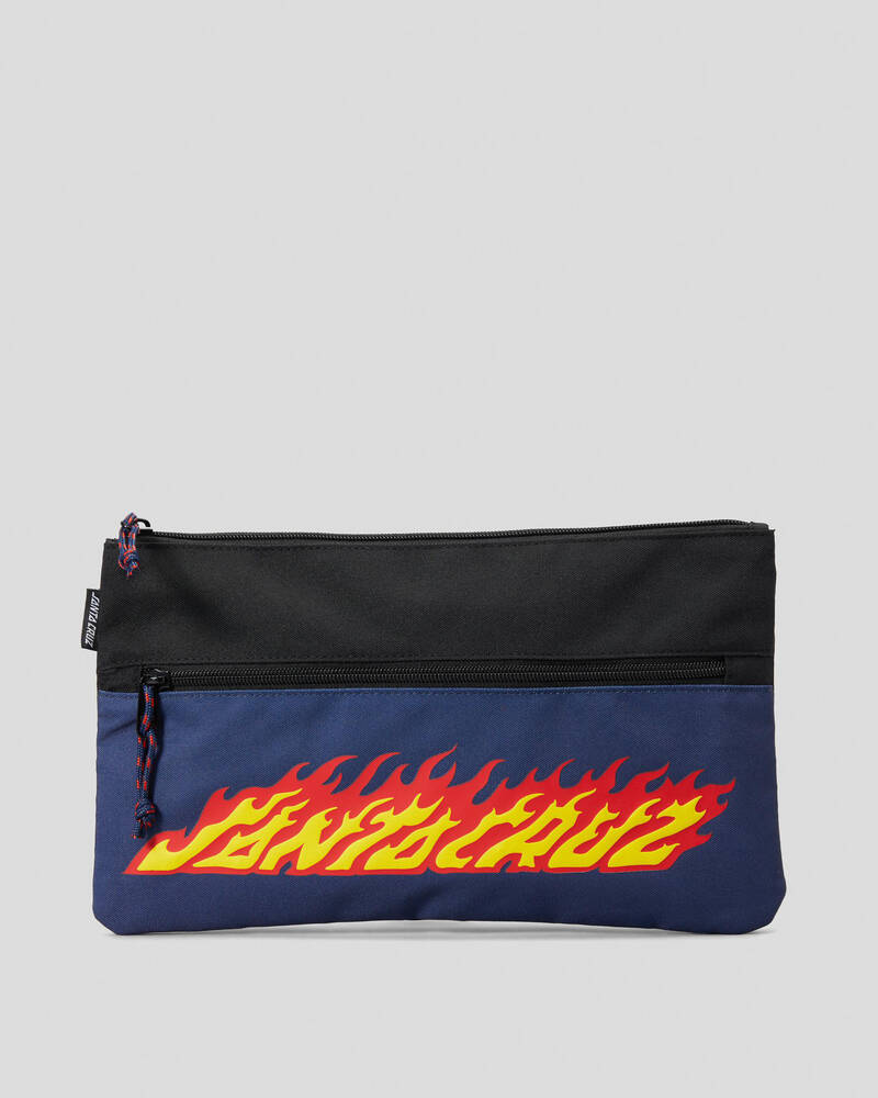 Santa Cruz Flaming Strip Pencil Case for Mens