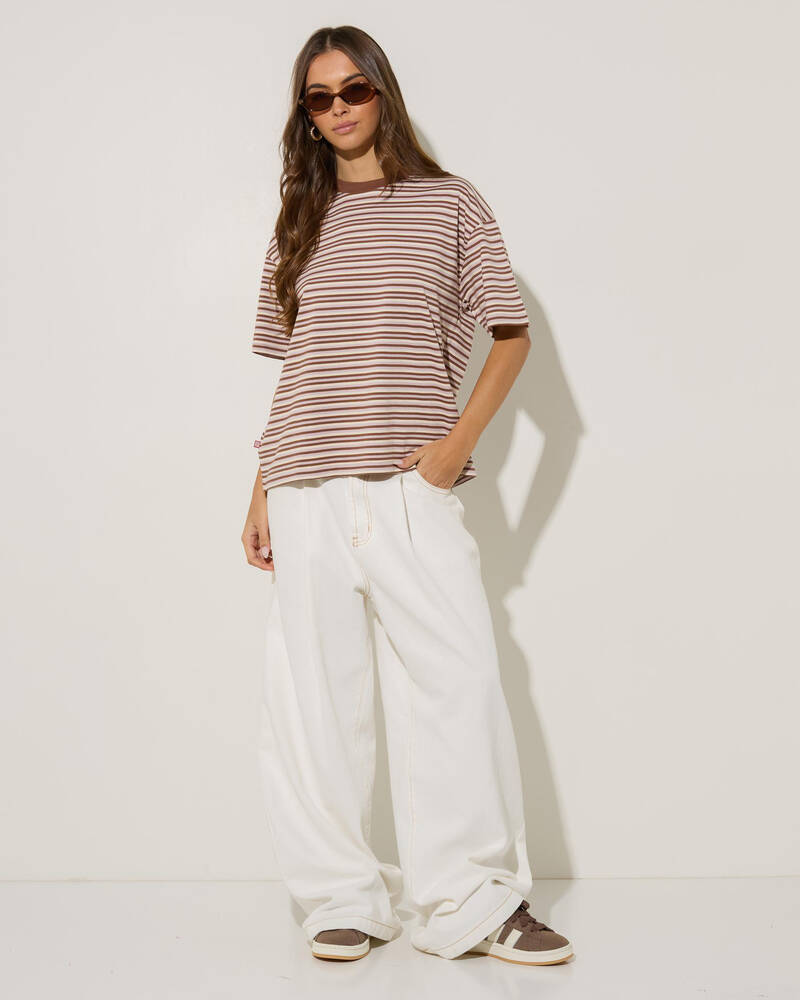 S-Double Stripe T-Shirt for Womens