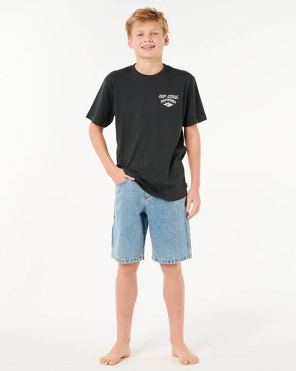 Rip Curl Boys' Hyped Up Denim Walk Shorts for Mens