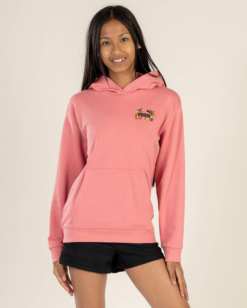 Puma Girls' MID90s Relaxed Graphic Hoodie for Womens