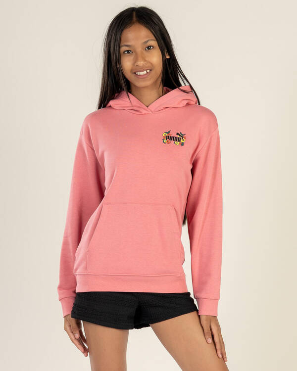 Puma Girls' MID90s Relaxed Graphic Hoodie for Womens