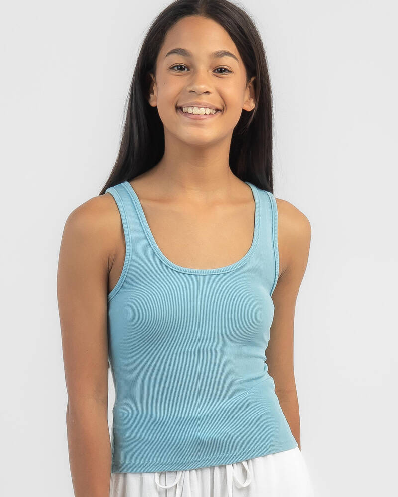 Mooloola Girls' Basic Scoop Neck Tank Top for Womens