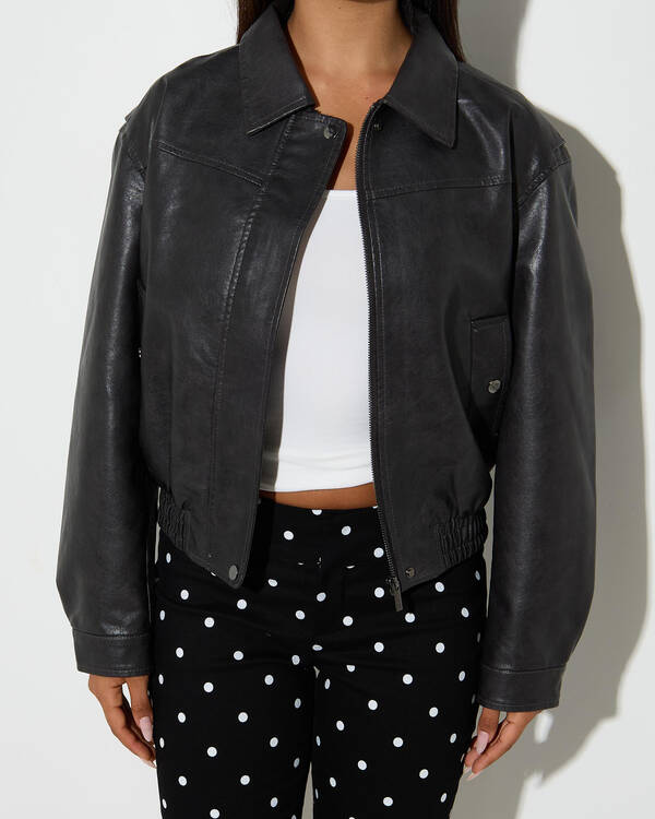 Ava And Ever Brando 2.0 Faux Leather Jacket for Womens