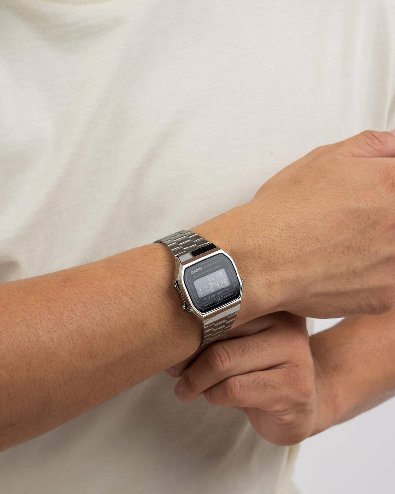 Casio A168WGG-1B Watch for Mens