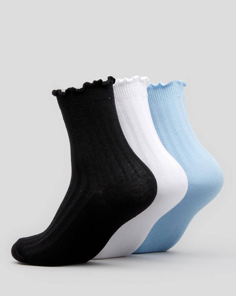 Stussy Womens Frill Sock Pack for Womens